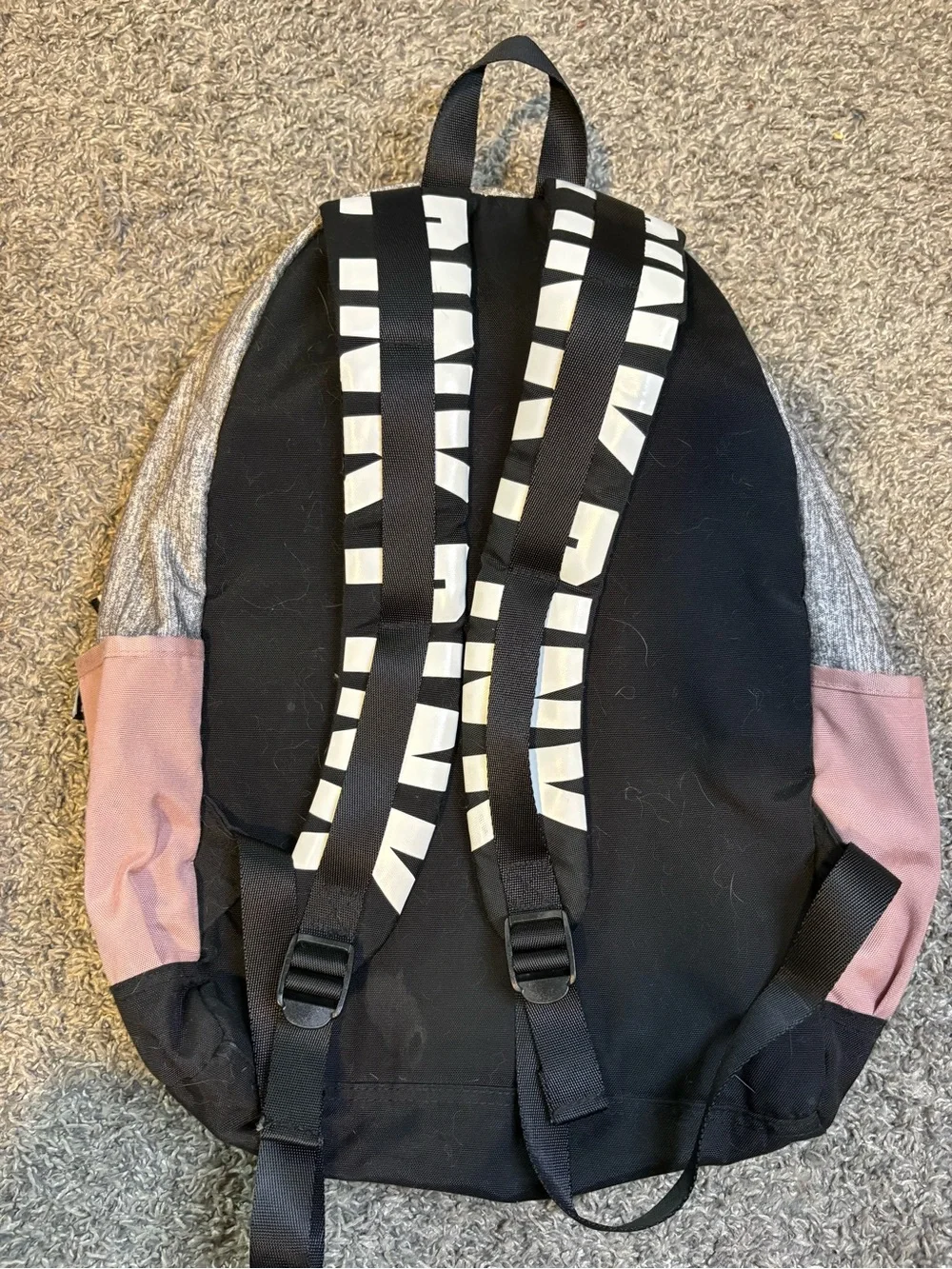 PINK Victoria's Secret Pink, Light Pink, Gray, Black Backpack